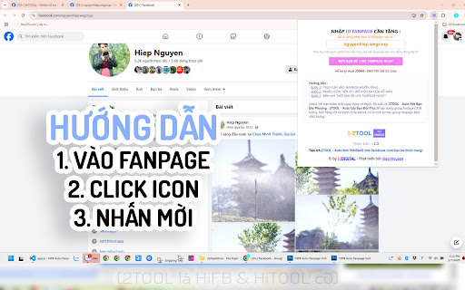 2TOOL Auto Mời FANPAGE trên facebook (mời bạn bè thích trang) from Chrome web store to be run with OffiDocs Chromium online 2TOOL Auto Mời FANPAGE trên facebook (mời bạn bè thích trang) from Chrome web store to be run with OffiDocs Chromium online