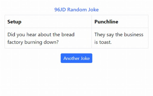 96JD Random Joke from Chrome web store to be run with OffiDocs Chromium online 96JD Random Joke from Chrome web store to be run with OffiDocs Chromium online