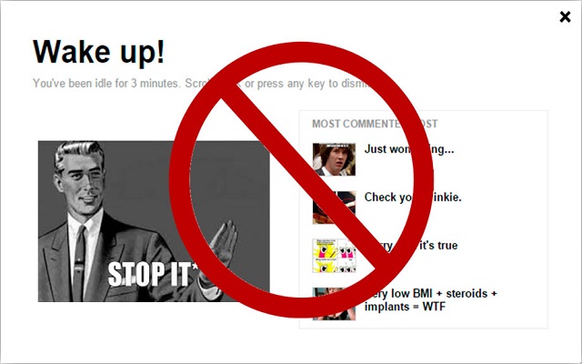 9gag wakeUp blocker! from Chrome web store to be run with OffiDocs Chromium online 9gag wakeUp blocker! from Chrome web store to be run with OffiDocs Chromium online