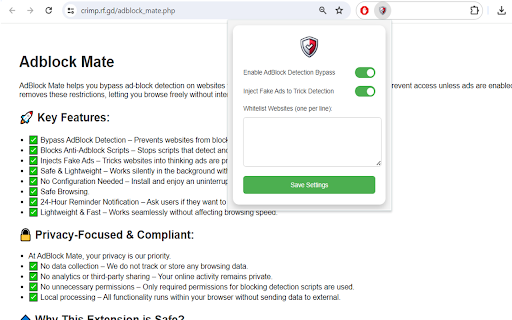 AdBlock Mate from Chrome web store to be run with OffiDocs Chromium online AdBlock Mate from Chrome web store to be run with OffiDocs Chromium online