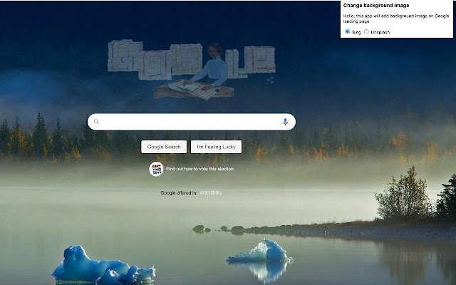 Add beautiful image on Google landing page from Chrome web store to be run with OffiDocs Chromium online Add beautiful image on Google landing page from Chrome web store to be run with OffiDocs Chromium online