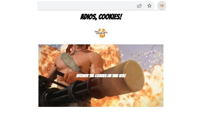 Adios Cookies from Chrome web store to be run with OffiDocs Chromium online Adios Cookies from Chrome web store to be run with OffiDocs Chromium online