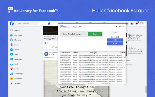 Ad Library for Facebook™ from Chrome web store to be run with OffiDocs Chromium online Ad Library for Facebook™ from Chrome web store to be run with OffiDocs Chromium online