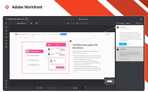 Adobe Workfront review tool from Chrome web store to be run with OffiDocs Chromium online Adobe Workfront review tool from Chrome web store to be run with OffiDocs Chromium online
