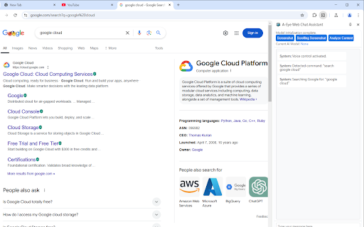 A Eye Web Chat Assistant from Chrome web store to be run with OffiDocs Chromium online A Eye Web Chat Assistant from Chrome web store to be run with OffiDocs Chromium online
