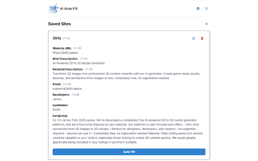 AI Auto Fill from Chrome web store to be run with OffiDocs Chromium online AI Auto Fill from Chrome web store to be run with OffiDocs Chromium online