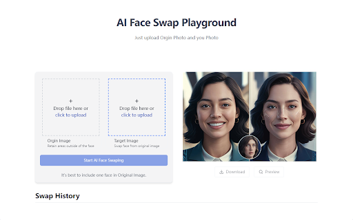 AI Face Swap Photo Video Face Swap from Chrome web store to be run with OffiDocs Chromium online AI Face Swap Photo Video Face Swap from Chrome web store to be run with OffiDocs Chromium online