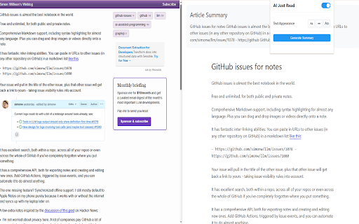 AI Just Read – Smarter Reader Mode with Article Summaries from Chrome web store to be run with OffiDocs Chromium online AI Just Read – Smarter Reader Mode with Article Summaries from Chrome web store to be run with OffiDocs Chromium online
