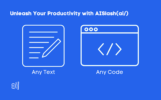 AISlash.IO from Chrome web store to be run with OffiDocs Chromium online AISlash.IO from Chrome web store to be run with OffiDocs Chromium online