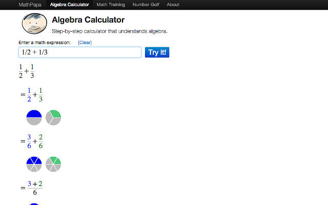 Algebra Calculator by MathPapa.com from Chrome web store to be run with OffiDocs Chromium online Algebra Calculator by MathPapa.com from Chrome web store to be run with OffiDocs Chromium online
