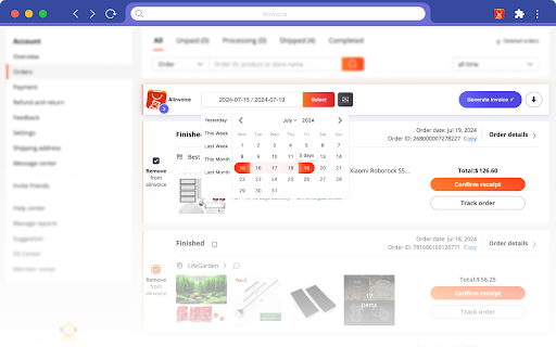 Alinvoice from Chrome web store to be run with OffiDocs Chromium online Alinvoice from Chrome web store to be run with OffiDocs Chromium online
