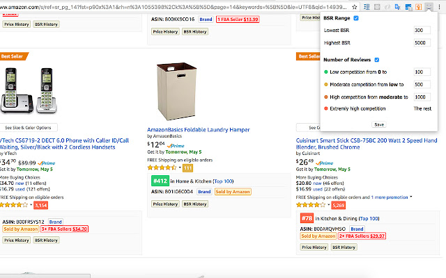 Amazon BSR Rating Colorizer from Chrome web store to be run with OffiDocs Chromium online Amazon BSR Rating Colorizer from Chrome web store to be run with OffiDocs Chromium online