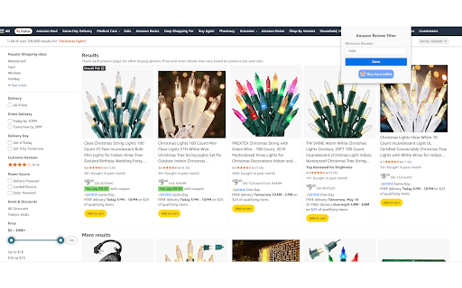 Amazon Filter by Reviews Count from Chrome web store to be run with OffiDocs Chromium online Amazon Filter by Reviews Count from Chrome web store to be run with OffiDocs Chromium online