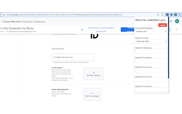 Amazon Links Generator by Besso from Chrome web store to be run with OffiDocs Chromium online Amazon Links Generator by Besso from Chrome web store to be run with OffiDocs Chromium online