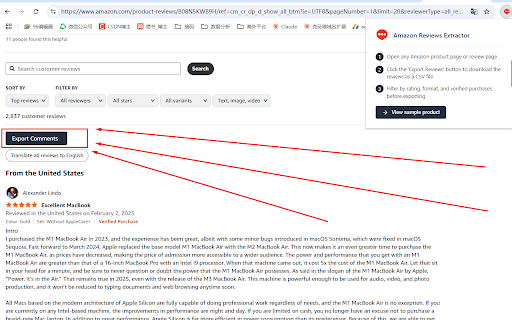 Amazon Reviews Extractor Images Videos from Chrome web store to be run with OffiDocs Chromium online Amazon Reviews Extractor Images Videos from Chrome web store to be run with OffiDocs Chromium online