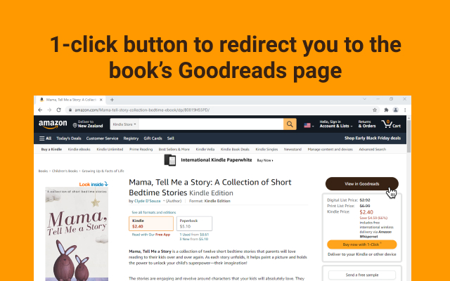 Amazon to Goodreads Navigator from Chrome web store to be run with OffiDocs Chromium online Amazon to Goodreads Navigator from Chrome web store to be run with OffiDocs Chromium online