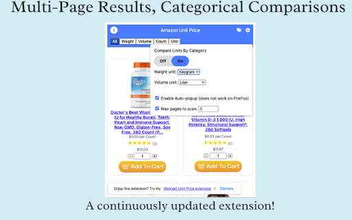 Amazon Unit Price from Chrome web store to be run with OffiDocs Chromium online Amazon Unit Price from Chrome web store to be run with OffiDocs Chromium online