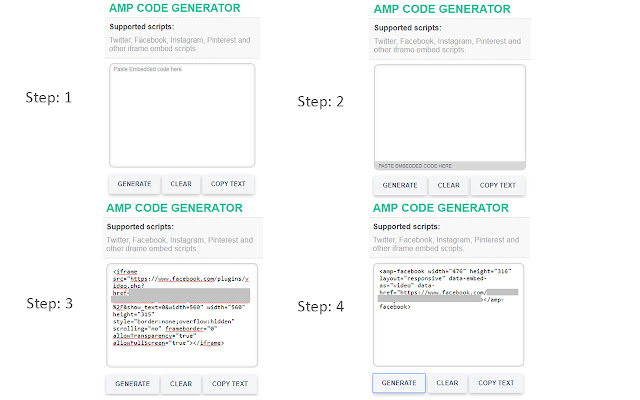 AMP Code Generator from Chrome web store to be run with OffiDocs Chromium online AMP Code Generator from Chrome web store to be run with OffiDocs Chromium online