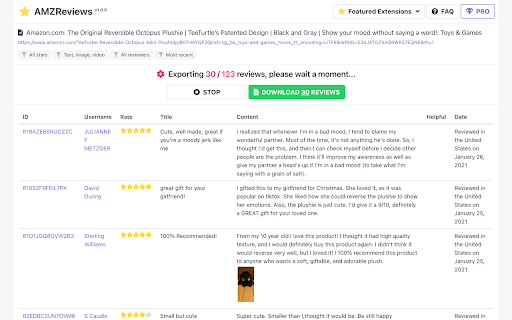 AMZReviews Amazon Review Scraper from Chrome web store to be run with OffiDocs Chromium online AMZReviews Amazon Review Scraper from Chrome web store to be run with OffiDocs Chromium online
