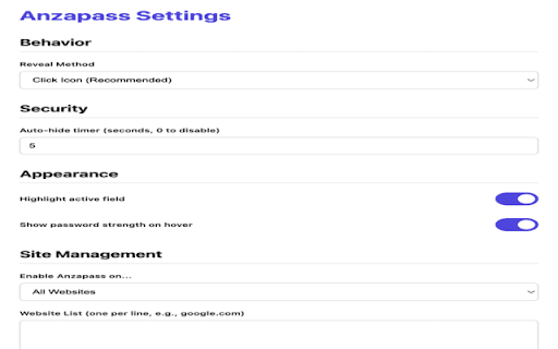 Anzapass from Chrome web store to be run with OffiDocs Chromium online Anzapass from Chrome web store to be run with OffiDocs Chromium online