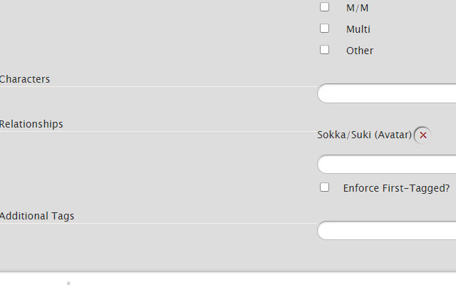 AO3 First Tag Search from Chrome web store to be run with OffiDocs Chromium online AO3 First Tag Search from Chrome web store to be run with OffiDocs Chromium online