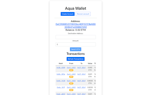 Aqua Wallet from Chrome web store to be run with OffiDocs Chromium online Aqua Wallet from Chrome web store to be run with OffiDocs Chromium online