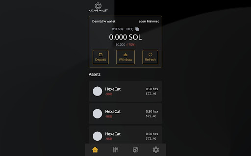 Arcane Wallet from Chrome web store to be run with OffiDocs Chromium online Arcane Wallet from Chrome web store to be run with OffiDocs Chromium online