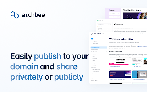 Archbee: Create Step by Step Guides or Import Markdown from Chrome web store to be run with OffiDocs Chromium online Archbee: Create Step by Step Guides or Import Markdown from Chrome web store to be run with OffiDocs Chromium online