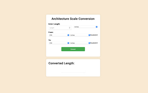 Architecture Scale Converter from Chrome web store to be run with OffiDocs Chromium online Architecture Scale Converter from Chrome web store to be run with OffiDocs Chromium online