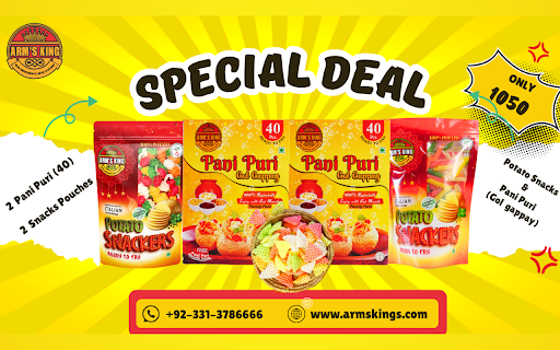 ARMS KING: Pakistani Snacks Chips Brand from Chrome web store to be run with OffiDocs Chromium online ARMS KING: Pakistani Snacks Chips Brand from Chrome web store to be run with OffiDocs Chromium online