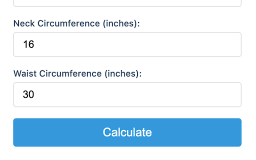 Army Body Fat Calculator 2024 from Chrome web store to be run with OffiDocs Chromium online Army Body Fat Calculator 2024 from Chrome web store to be run with OffiDocs Chromium online