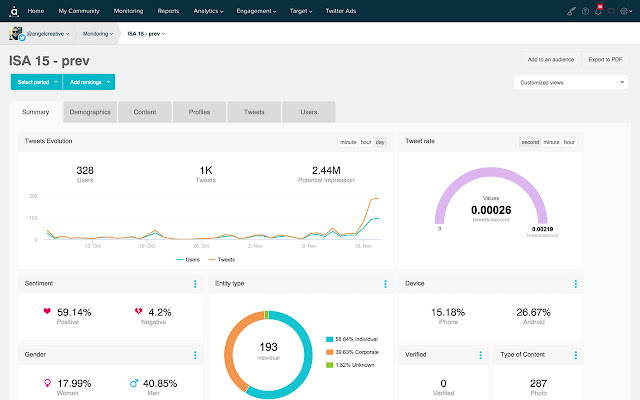 Audiense from Chrome web store to be run with OffiDocs Chromium online Audiense from Chrome web store to be run with OffiDocs Chromium online