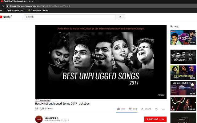 Audio Only Youtube from Chrome web store to be run with OffiDocs Chromium online Audio Only Youtube from Chrome web store to be run with OffiDocs Chromium online