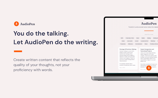 AudioPen from Chrome web store to be run with OffiDocs Chromium online AudioPen from Chrome web store to be run with OffiDocs Chromium online
