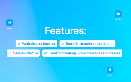 Audio Recorder Online from Chrome web store to be run with OffiDocs Chromium online Audio Recorder Online from Chrome web store to be run with OffiDocs Chromium online