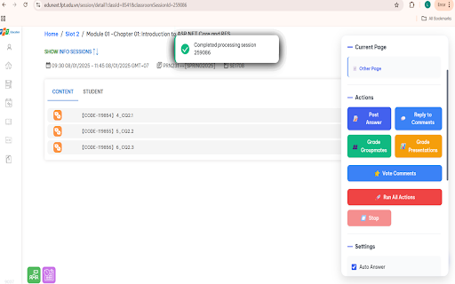 Auto Answer Edunext from Chrome web store to be run with OffiDocs Chromium online Auto Answer Edunext from Chrome web store to be run with OffiDocs Chromium online