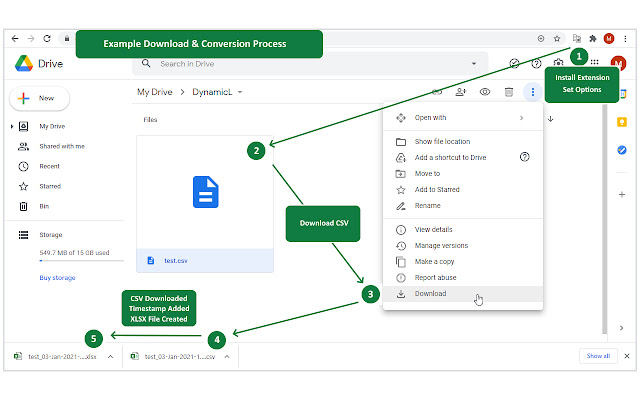 Auto Convert CSV to XLSX from Chrome web store to be run with OffiDocs Chromium online Auto Convert CSV to XLSX from Chrome web store to be run with OffiDocs Chromium online