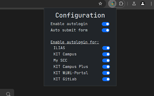 Auto KIT Login from Chrome web store to be run with OffiDocs Chromium online Auto KIT Login from Chrome web store to be run with OffiDocs Chromium online