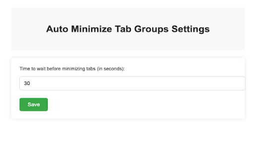Auto Minimize Tab Groups from Chrome web store to be run with OffiDocs Chromium online Auto Minimize Tab Groups from Chrome web store to be run with OffiDocs Chromium online