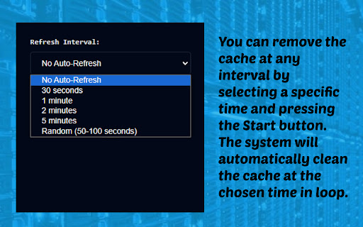 Auto Tab Refresher with Cache Clear, Click, and Scroll from Chrome web store to be run with OffiDocs Chromium online Auto Tab Refresher with Cache Clear, Click, and Scroll from Chrome web store to be run with OffiDocs Chromium online