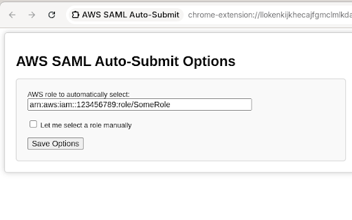 AWS SAML login form auto submit from Chrome web store to be run with OffiDocs Chromium online AWS SAML login form auto submit from Chrome web store to be run with OffiDocs Chromium online