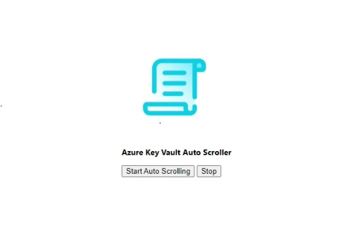 Azure KeyVault Auto Scroller from Chrome web store to be run with OffiDocs Chromium online Azure KeyVault Auto Scroller from Chrome web store to be run with OffiDocs Chromium online