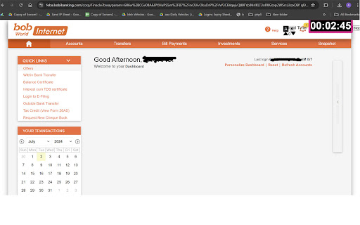 Bank of Baroda no session expire from Chrome web store to be run with OffiDocs Chromium online Bank of Baroda no session expire from Chrome web store to be run with OffiDocs Chromium online