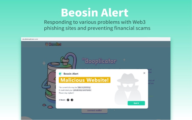 Beosin Alert from Chrome web store to be run with OffiDocs Chromium online Beosin Alert from Chrome web store to be run with OffiDocs Chromium online
