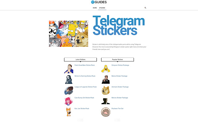 Best Telegram Stickers from Chrome web store to be run with OffiDocs Chromium online Best Telegram Stickers from Chrome web store to be run with OffiDocs Chromium online
