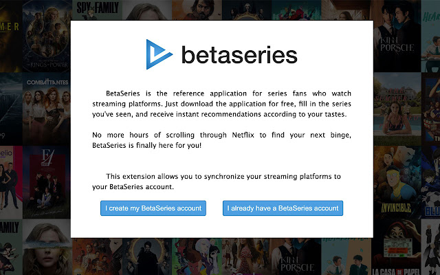 BetaSeries Extension from Chrome web store to be run with OffiDocs Chromium online BetaSeries Extension from Chrome web store to be run with OffiDocs Chromium online