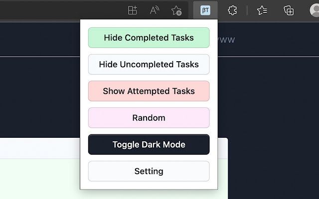 Beta Task Toggler from Chrome web store to be run with OffiDocs Chromium online Beta Task Toggler from Chrome web store to be run with OffiDocs Chromium online