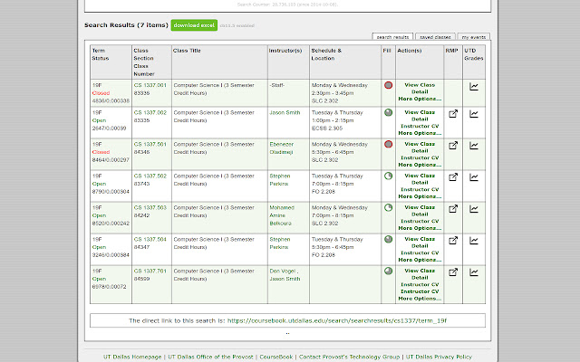 Better CourseBook UT Dallas from Chrome web store to be run with OffiDocs Chromium online Better CourseBook UT Dallas from Chrome web store to be run with OffiDocs Chromium online
