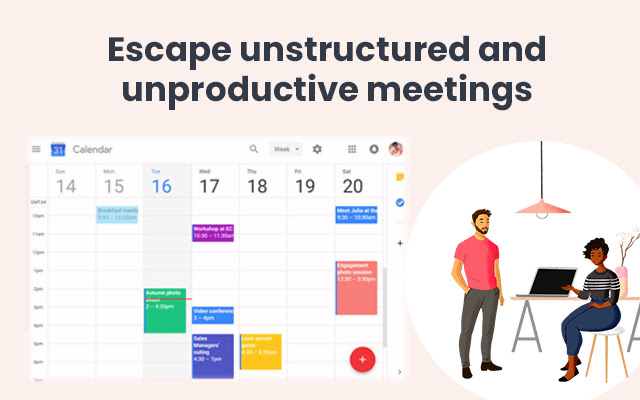 BetterMeetings: save time, optimize meetings from Chrome web store to be run with OffiDocs Chromium online BetterMeetings: save time, optimize meetings from Chrome web store to be run with OffiDocs Chromium online