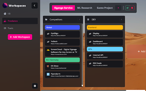 Better StartPage Bookmarks for Work from Chrome web store to be run with OffiDocs Chromium online Better StartPage Bookmarks for Work from Chrome web store to be run with OffiDocs Chromium online